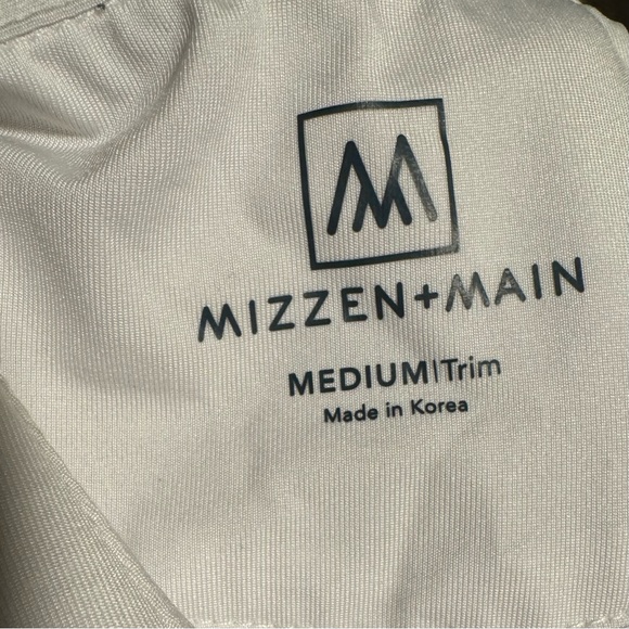 Mizzen + Main Versa Performance Golf Polo Shirt SS Striped, White, Size Med - Picture 7 of 8